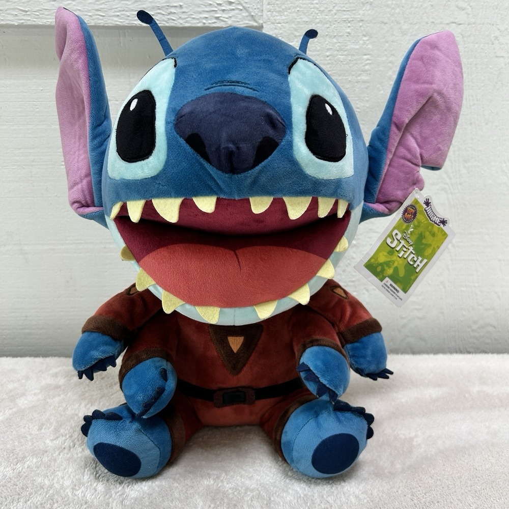 Disney Lilo and Stitch Evil Stitch 16" Kidrobot HugMe Plush Toy Tested Works NWT